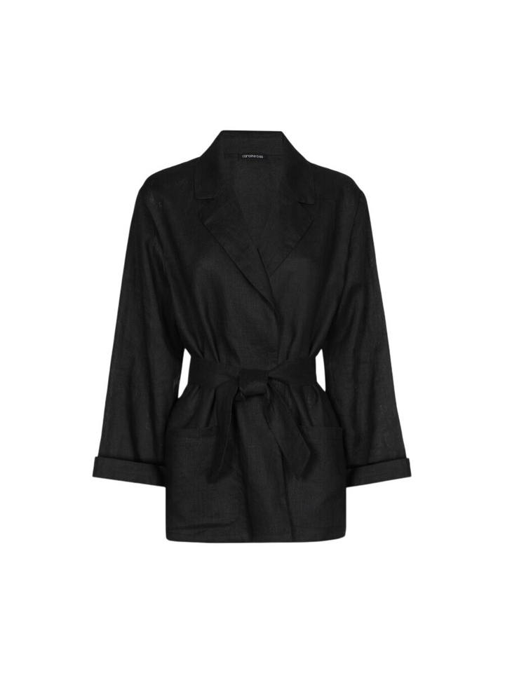 Zwarte blazer met bijhorende riem Caroline Biss 