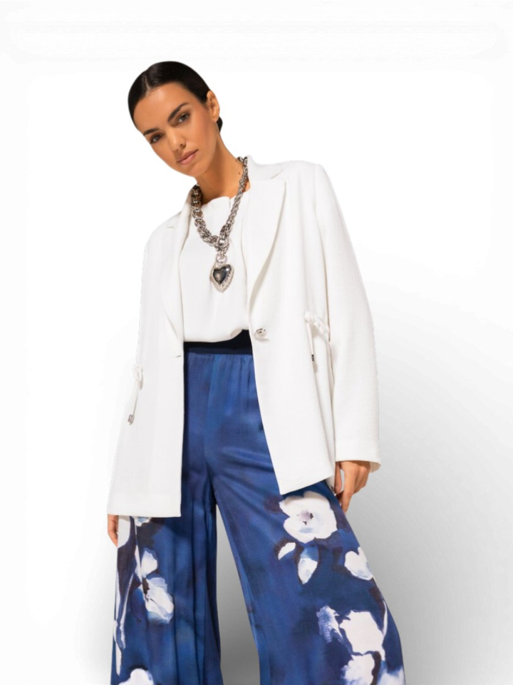 Witte geklede blazer Caroline Biss