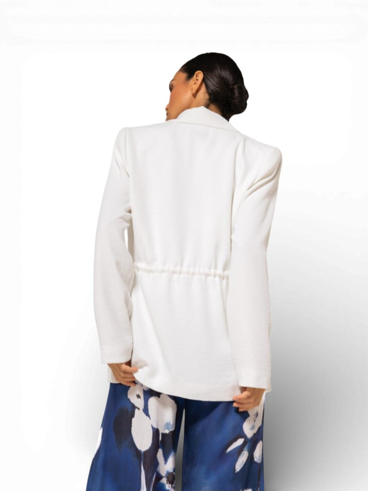 Witte geklede blazer Caroline Biss