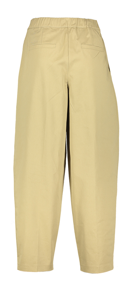 Groenachtige broek met bandplooien Caroline Biss