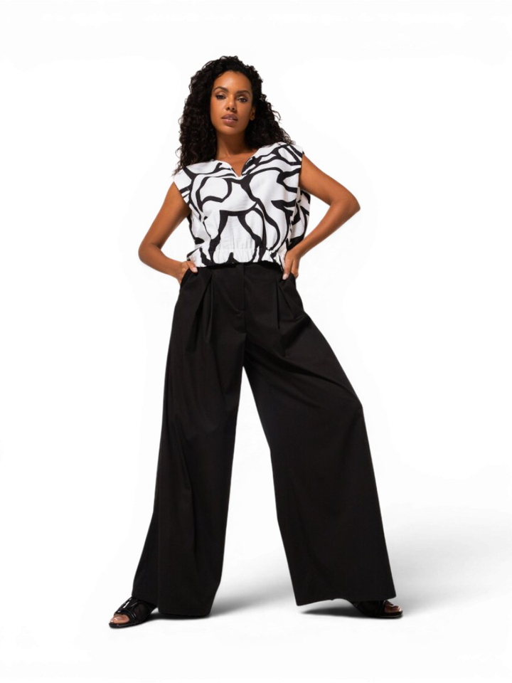 Zwarte losvallende broek Caroline Biss 