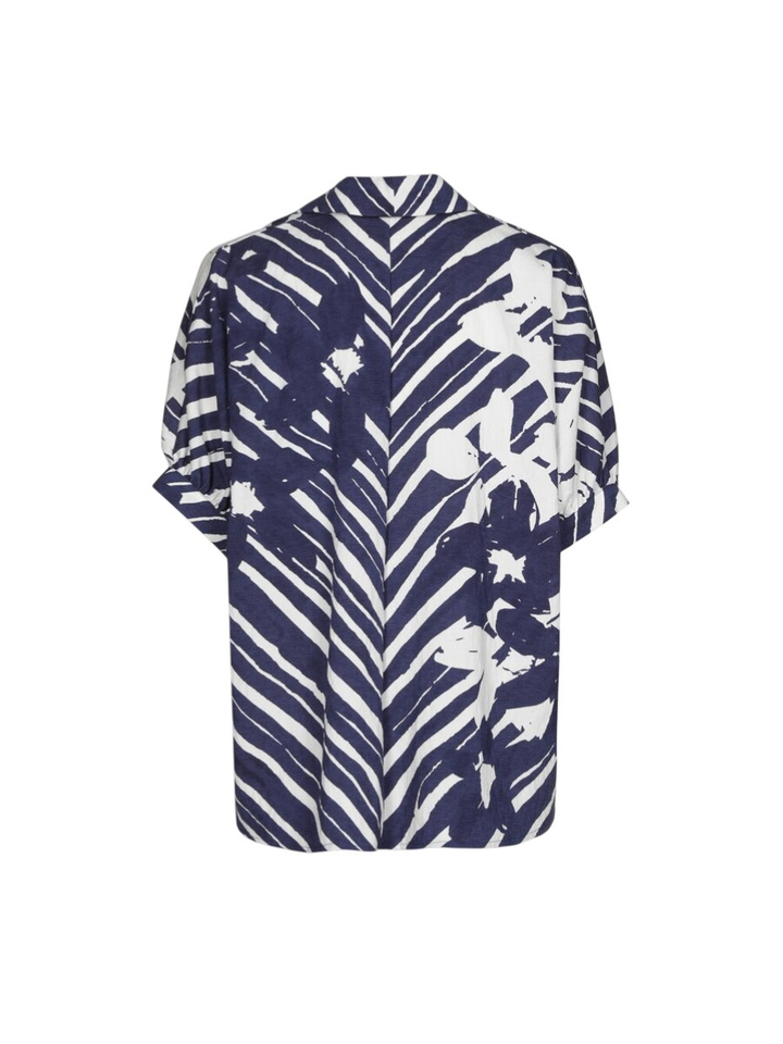 Blauwe bloes met bloemenprint Caroline Biss