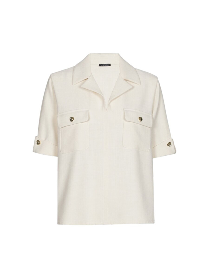 Beige bloes met structuur Caroline Biss