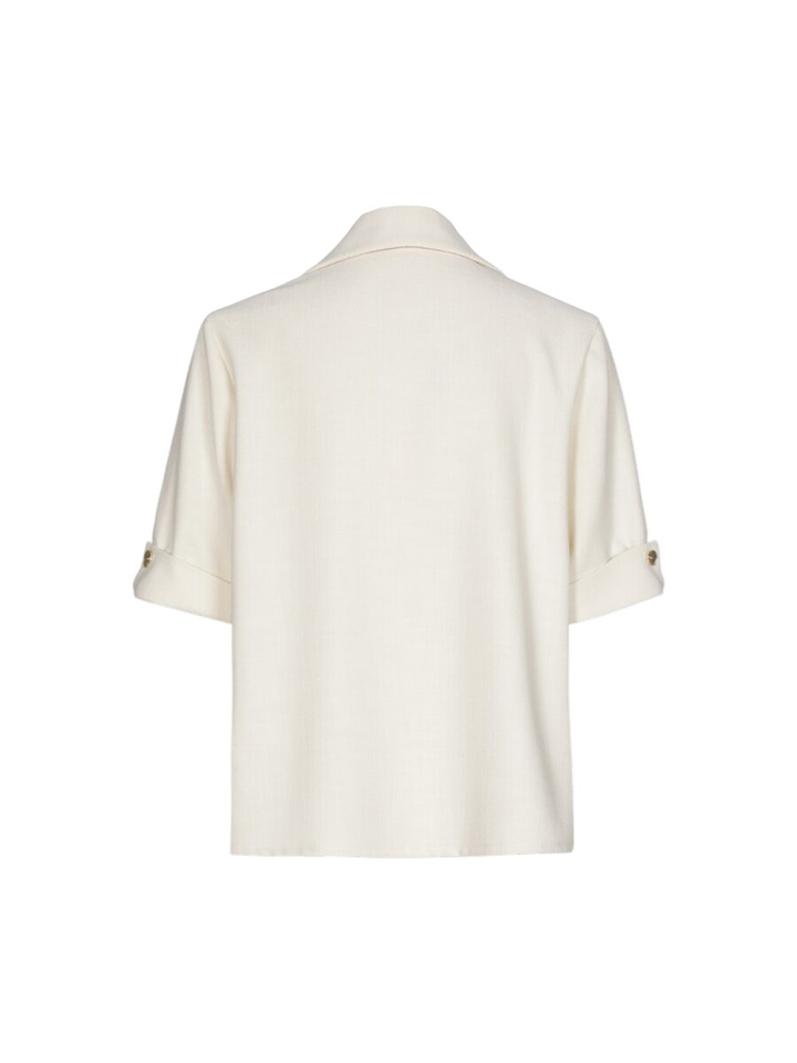 Beige bloes met structuur Caroline Biss