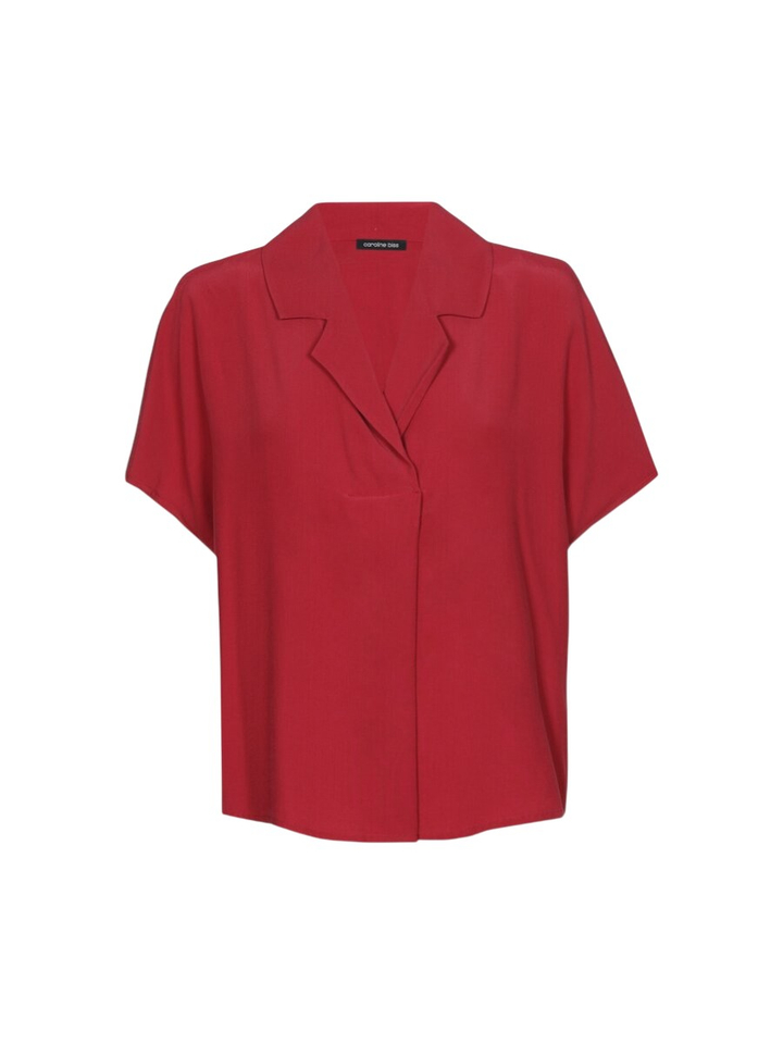 Rode blouse met korte mouwen Caroline Biss