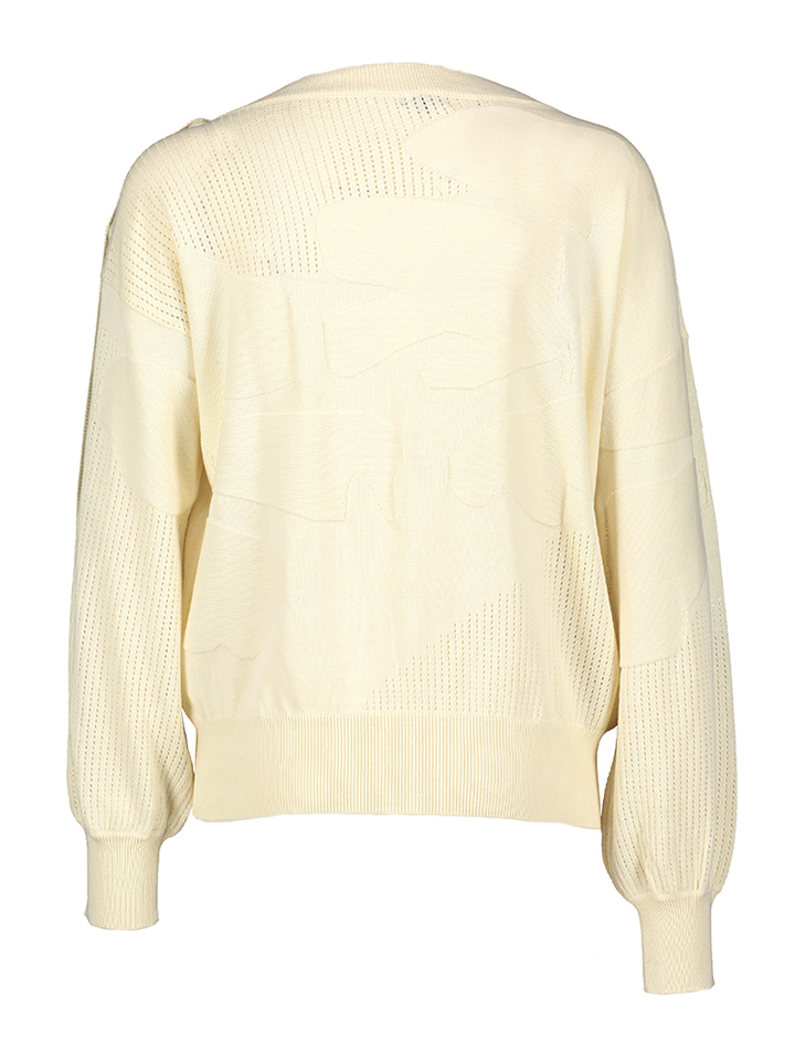 Ecru trui met structuur Caroline Biss