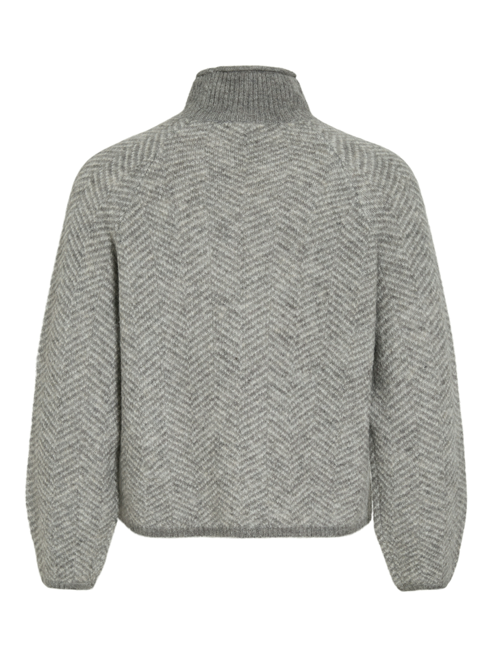Medium grey/egg trui met details Vila 
