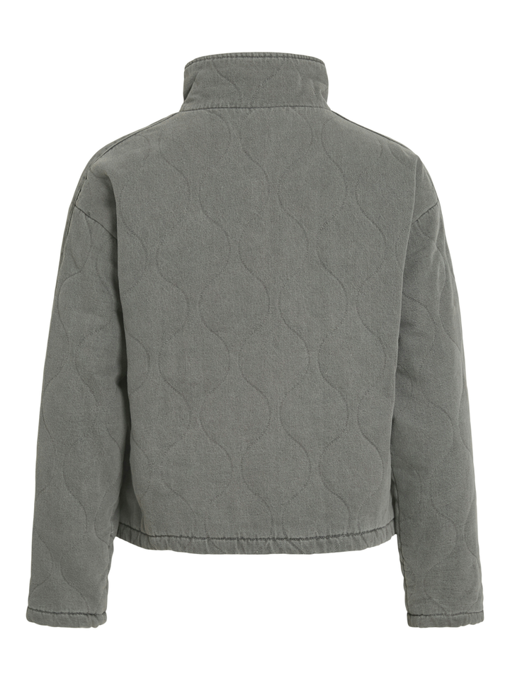 Grijze padded korte katoenen jas Viambella Vila