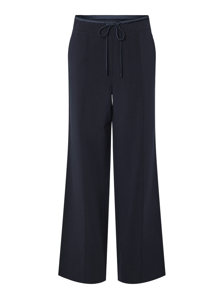 Navy lange broek YAS 