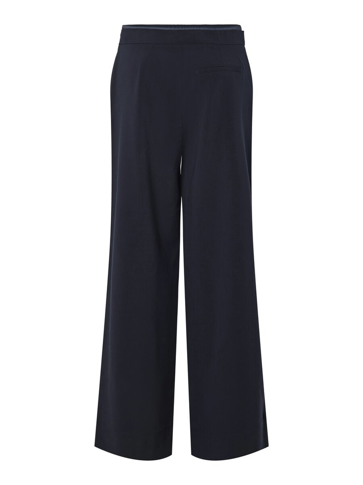 Navy lange broek YAS 
