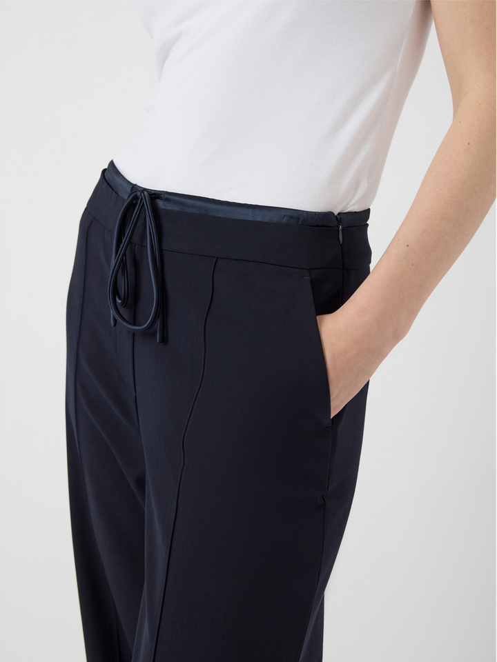 Navy lange broek YAS 