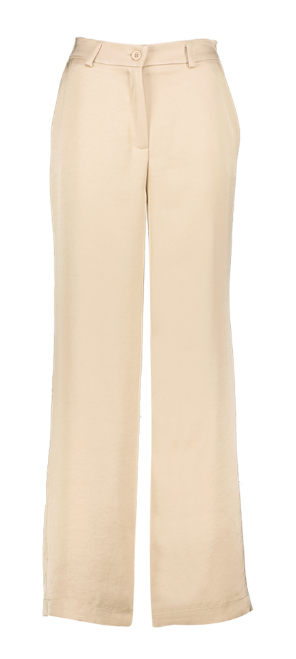 Beige glanzende broek Inda Atmos