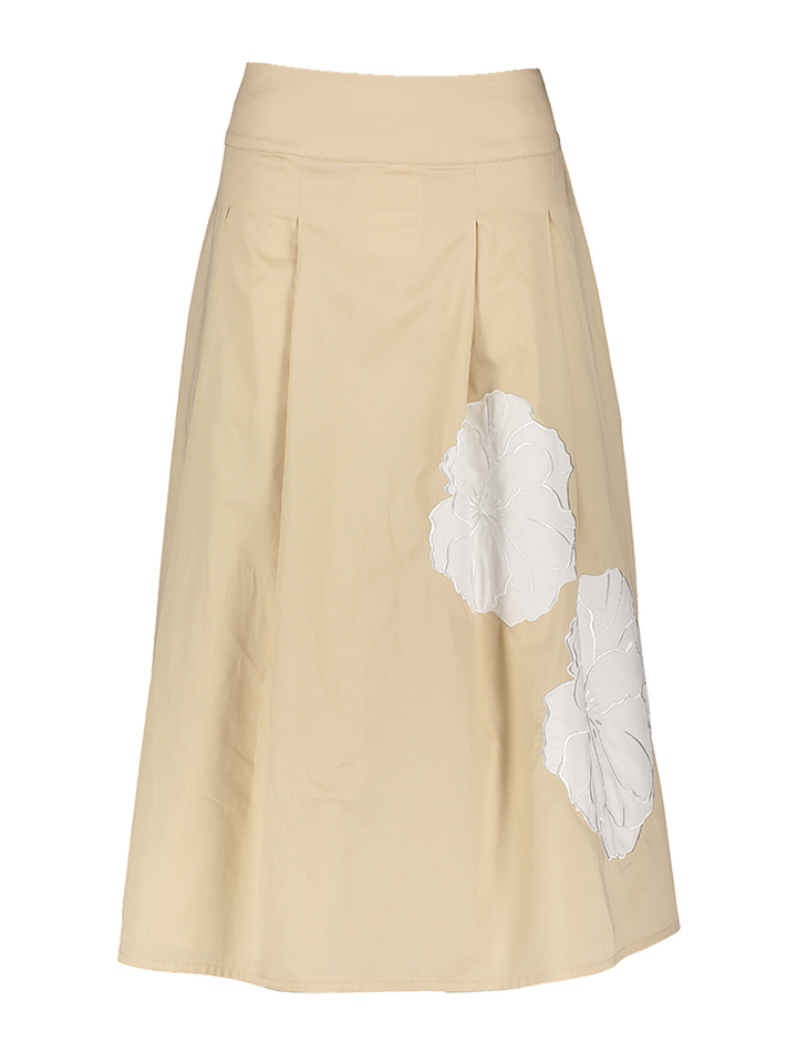 Beige rok met bloem detail Jace Atmos 