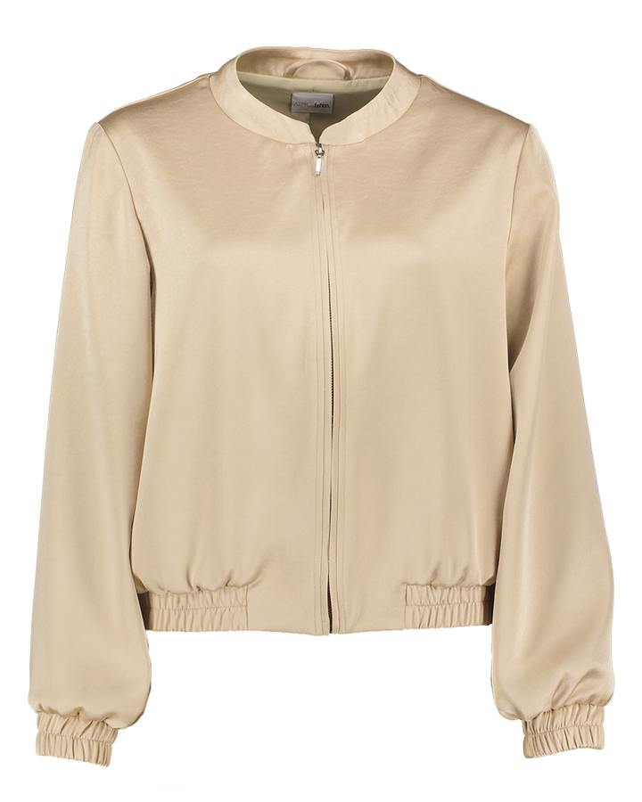 Beige bomber in satijnlook Inda Atmos