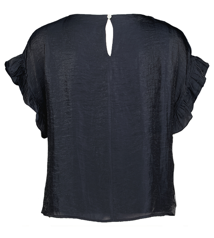 Blauwe bloes met rushes aan de mouw Aroski Atmos 