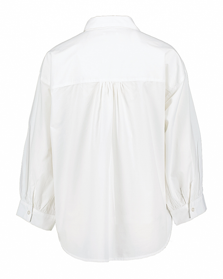 Witte bloes met roze pailetten detail Salene Atmos