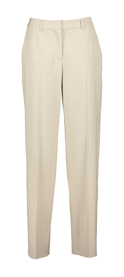 Beige geklede broek met bandplooien Marc Cain collections
