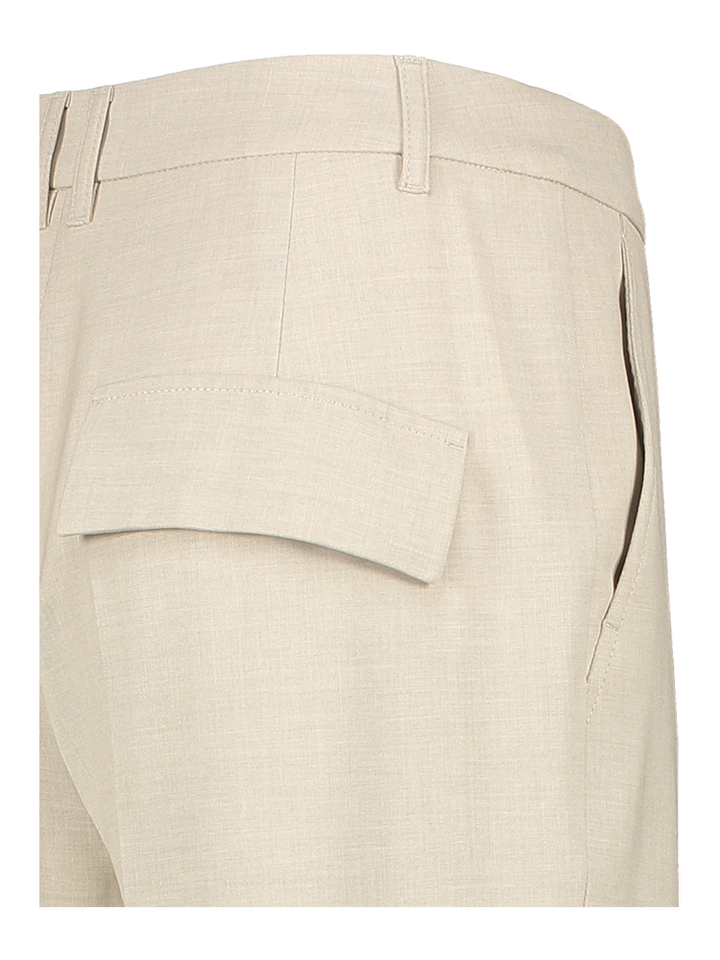 Beige geklede broek met bandplooien Marc Cain collections