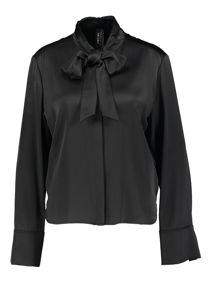 Zwarte sierlijke blouse Marccain