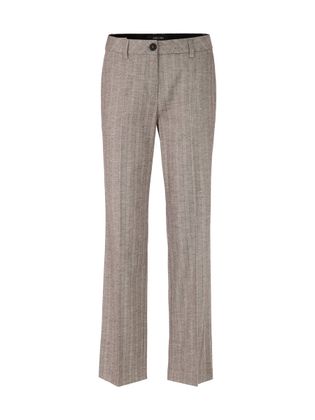 Marc Cain collections Grijskleurige broek met subtiel lijnpatroon