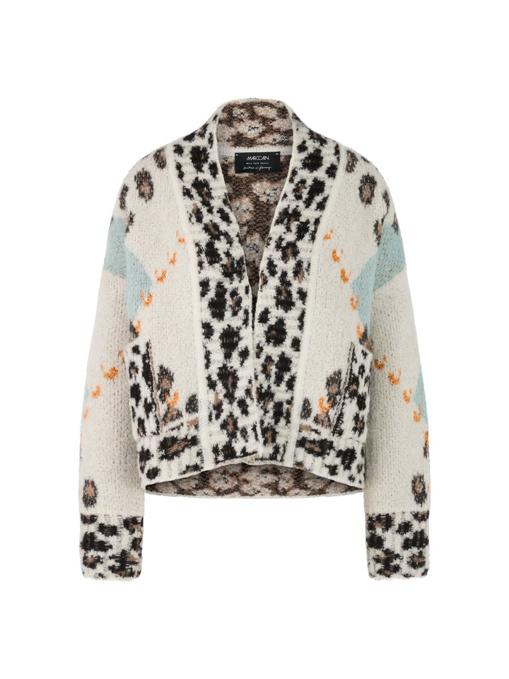 Multicolor openvallende gebreide gilet Marccain Sports