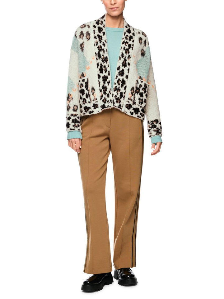 Multicolor openvallende gebreide gilet Marccain Sports