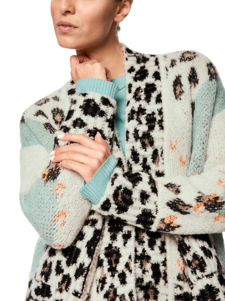 Multicolor openvallende gebreide gilet Marccain Sports