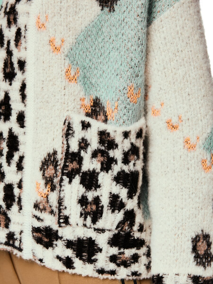 Multicolor openvallende gebreide gilet Marccain Sports