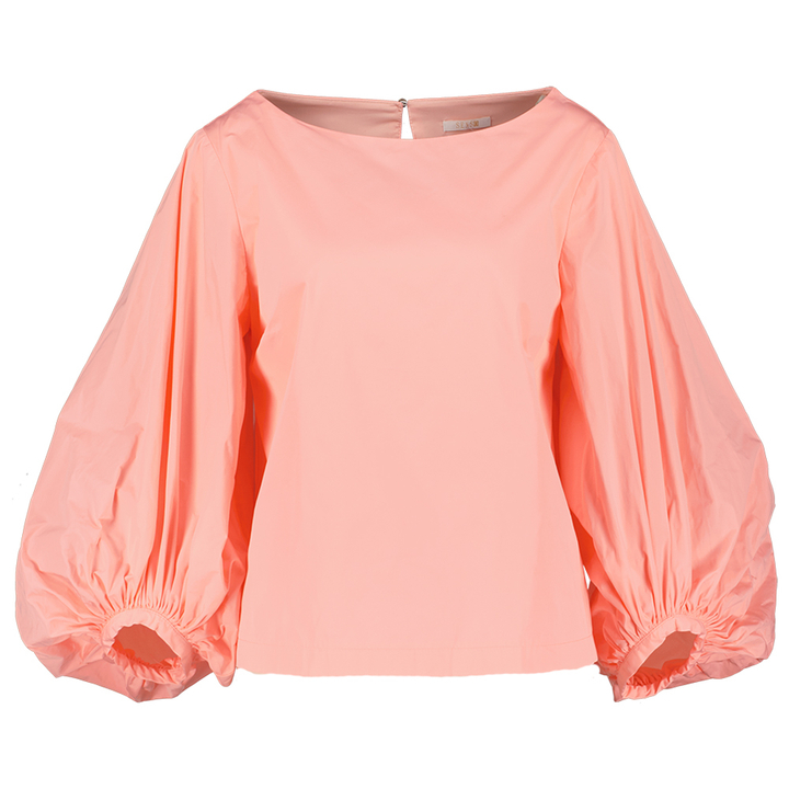 Roze fluo bloes met pofmouwen Walily Senso