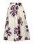Beige rok met bordeaux bloemenprint Rosso 35