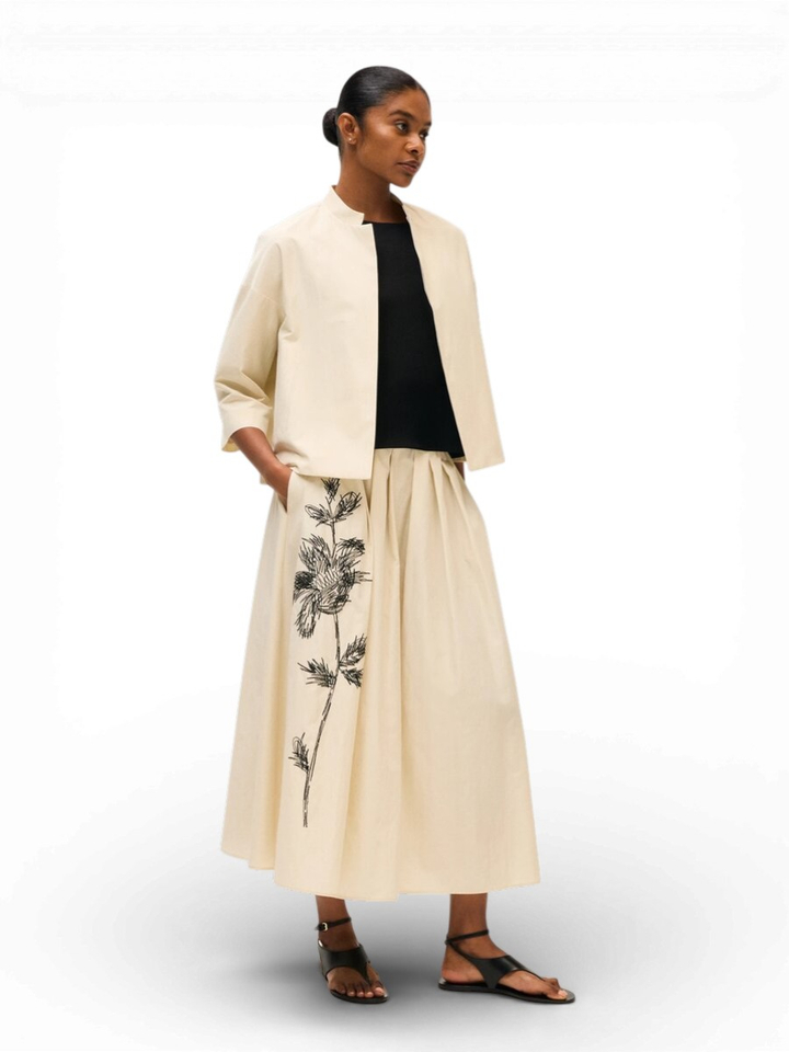 Beige geklede gilet Rosso