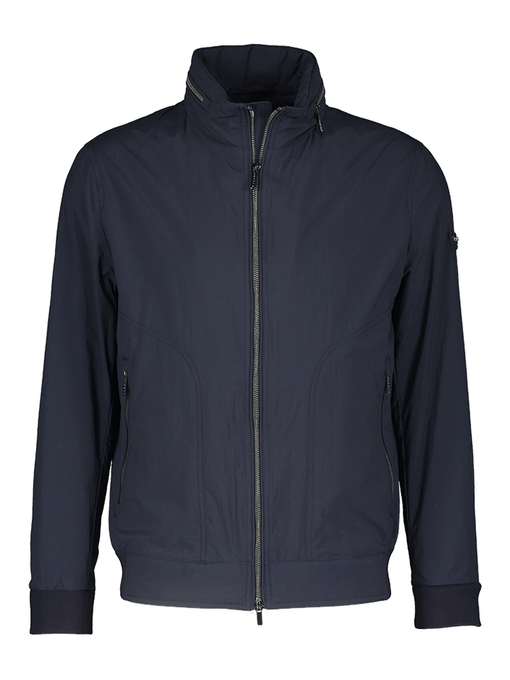 Donkerblauwe korte jas met rits Bugatti