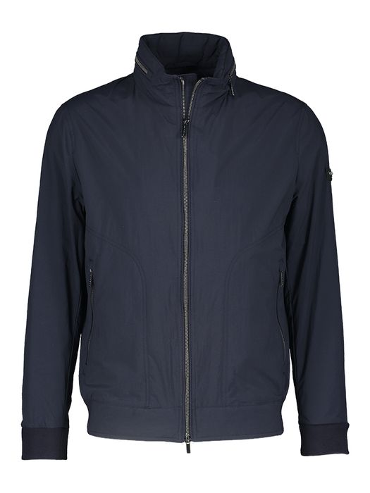 Donkerblauwe korte jas met rits Bugatti