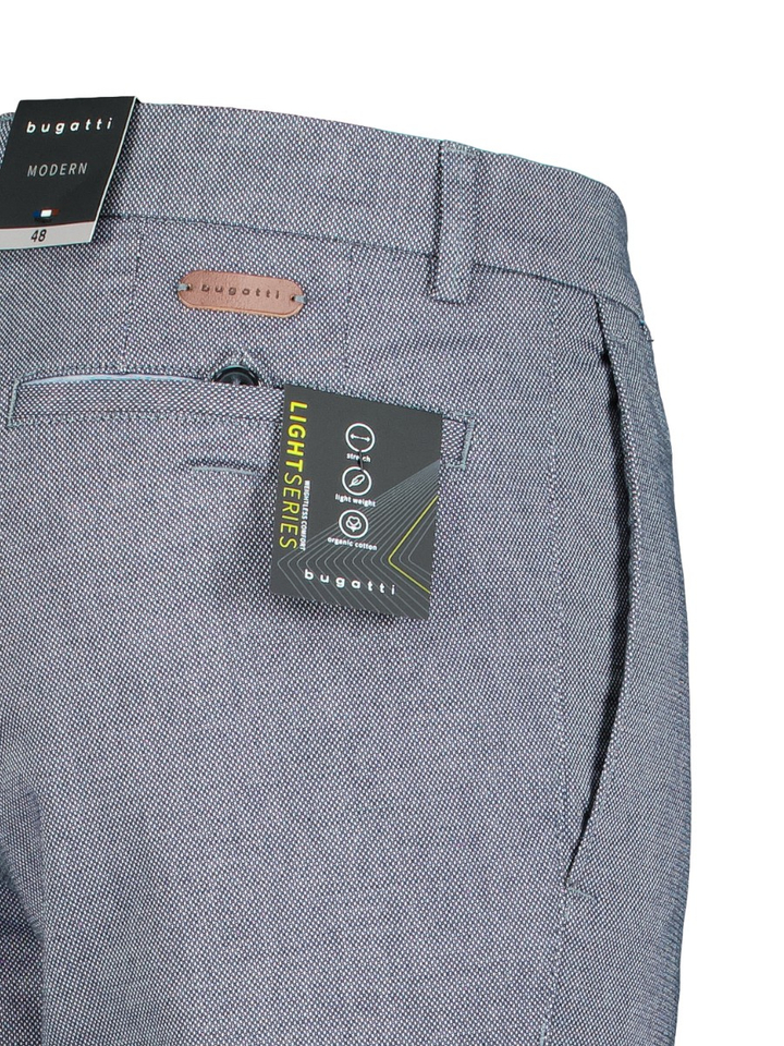 Blauwe broek met print Bugatti 