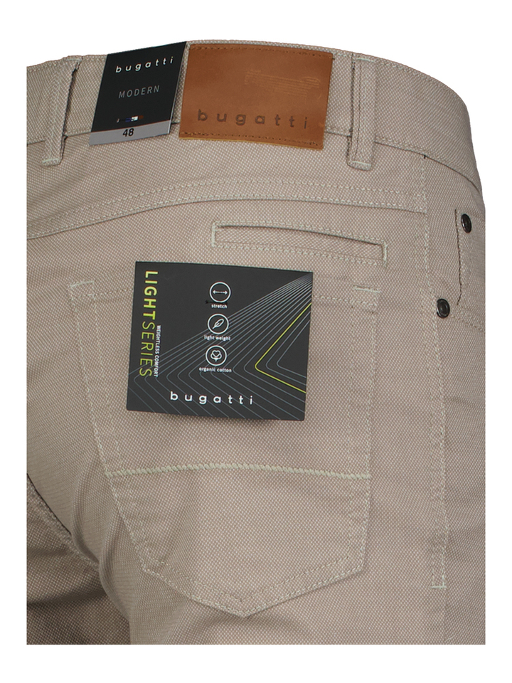 Bruine geklede broek Pisa Evo Bugatti