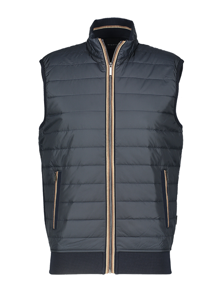 Blauwe bodywarmer Bugatti