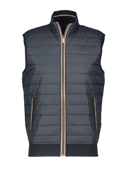 Blauwe bodywarmer Bugatti