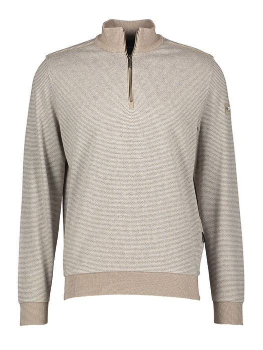 Beige trui structuur met rits Bugatti