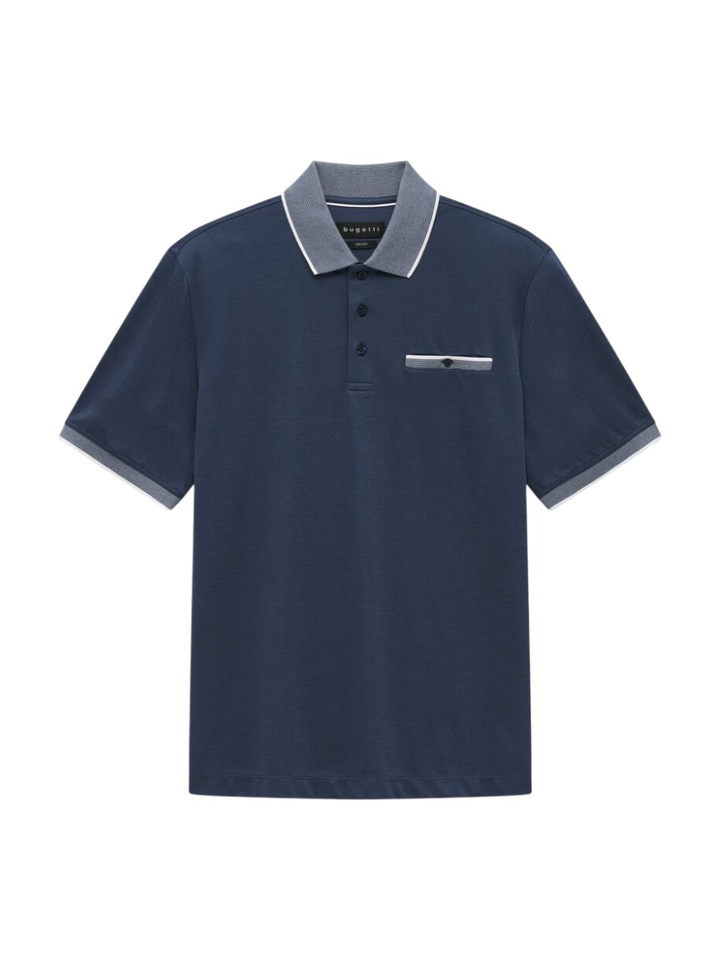 Blauwe polo Bugatti 