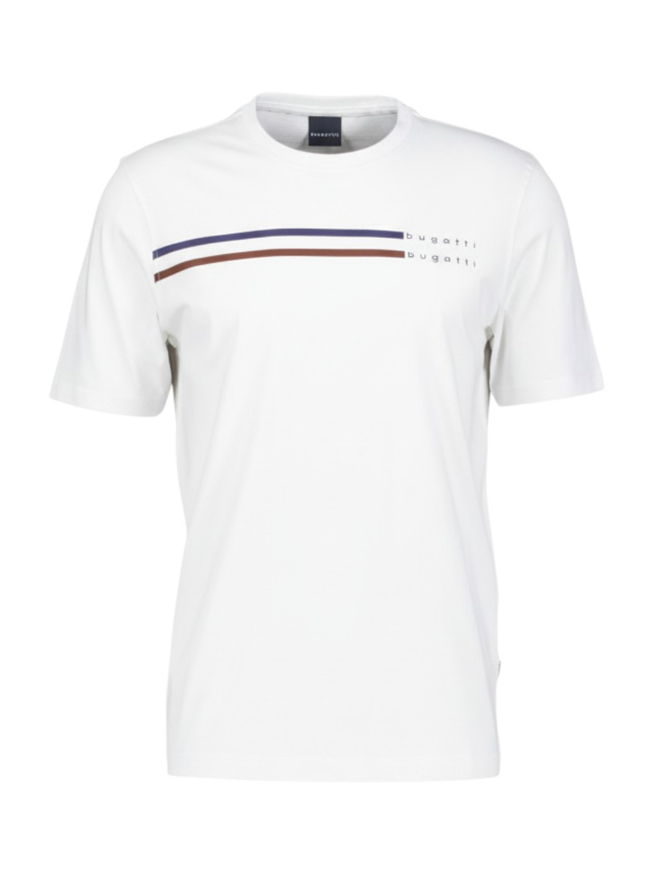 Witte casual T-shirt Bugatti 