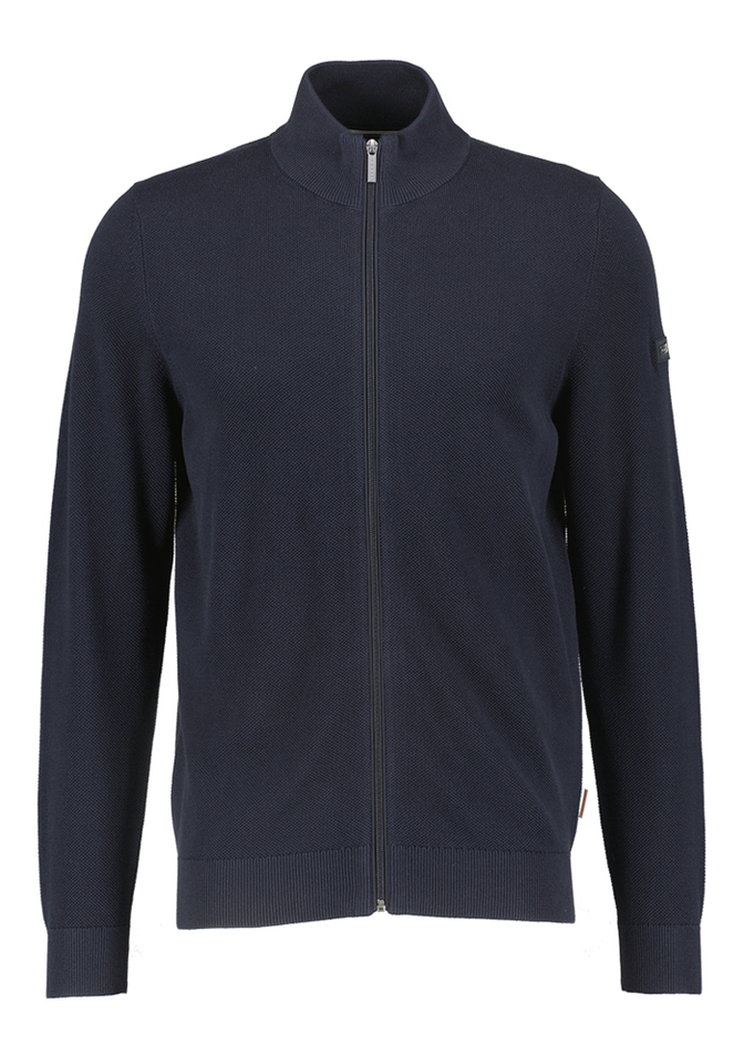 Donkerblauwe trui met ritssluiting Bugatti