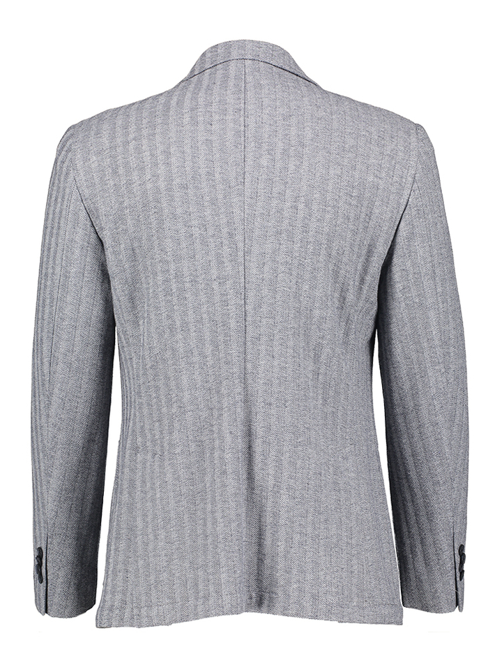 Blauwe blazer met structuur Manuel Ritz 