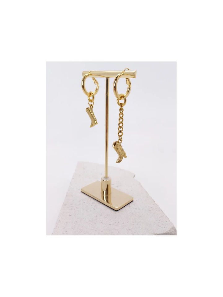 Goud asymmetrische cowboy- en curb chain TEXAS Murielle Perrotti