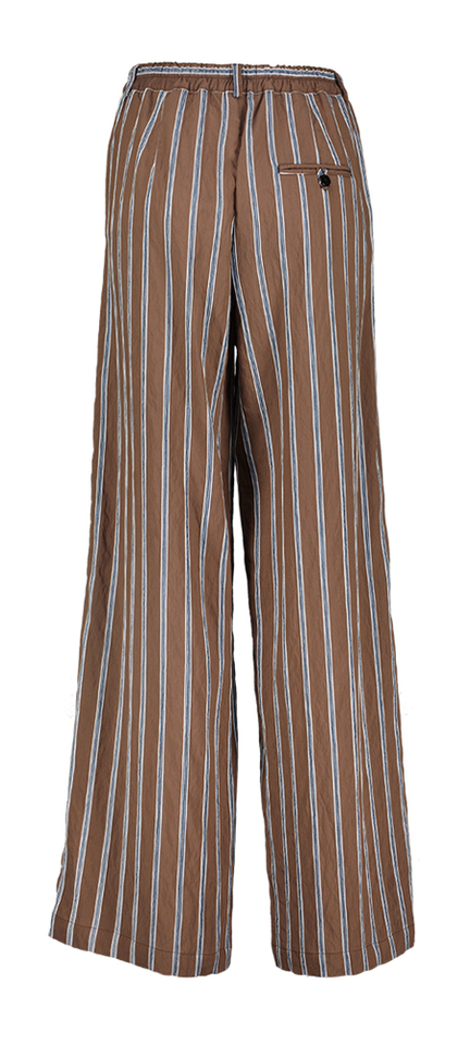 Bruine gestreepte broek Almu Bad Habits