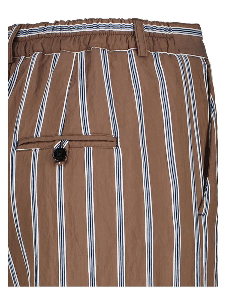 Bruine gestreepte broek Almu Bad Habits