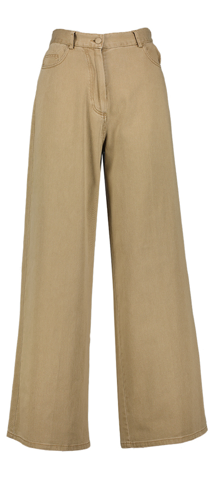 Beige wijde jeans Hermano Paul&Joe 
