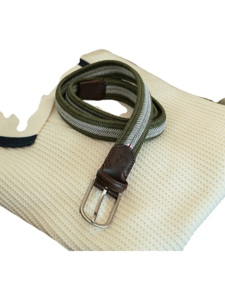 Kaki en grijze riem Nottigham La Boucle 