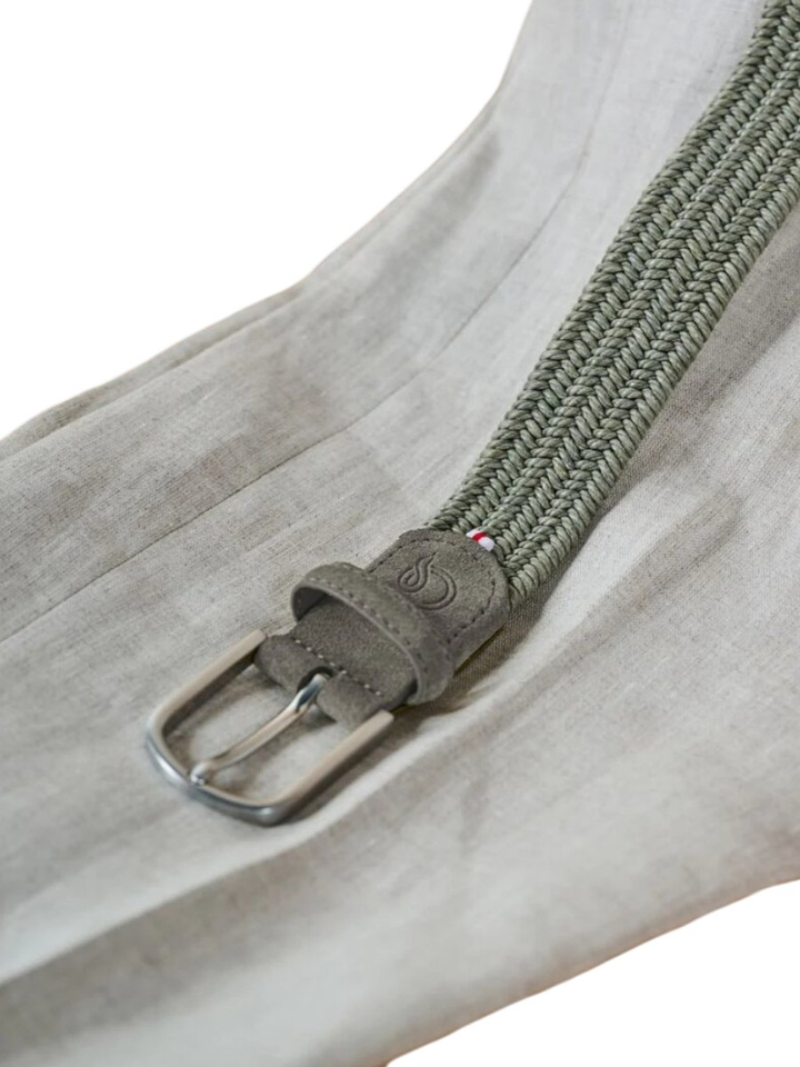 Truffle green riem Vento waxed La Boucle 