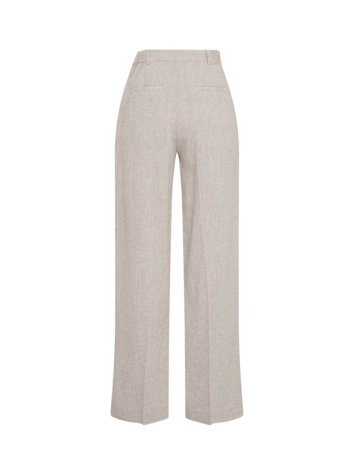 Beige linnen broek Pennie Ginia MSCH 