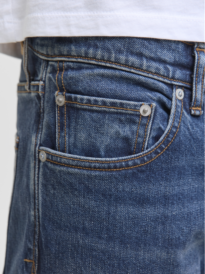 Donkerblauwe straight jeans Jjichris Jack & Jones